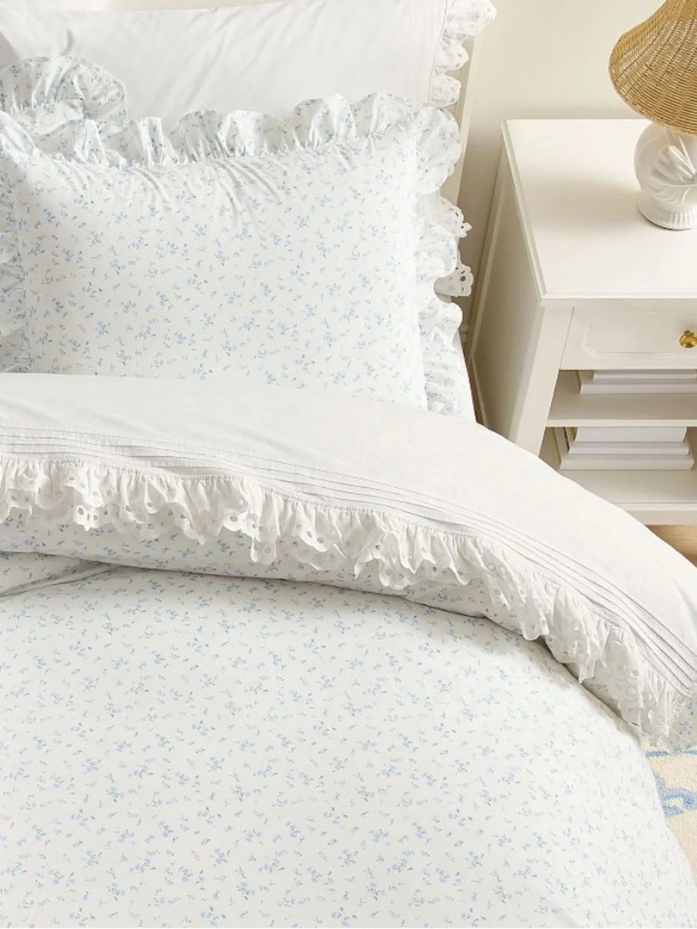 Pottery Barn Teen x LoveShackFancy || Prairie Wildflower Duvet Sham Blue Twin XL